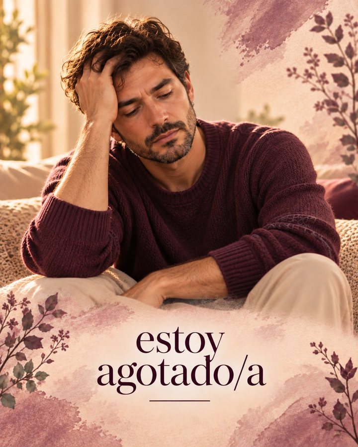 estoy agotado/a